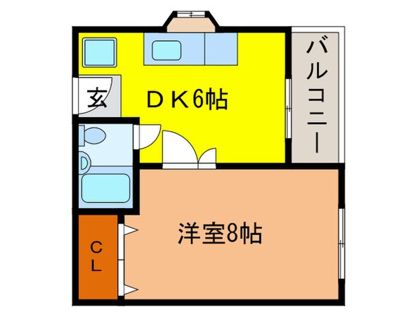 平野第１ビルの物件間取画像